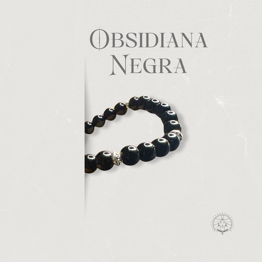 Conexión ∙ Pulsera Intencionada de Obsidiana Negra